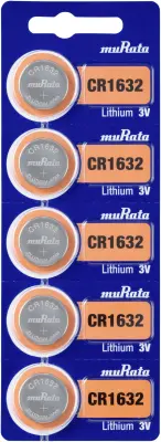 Murata CR1632-BEABAE gumbaste baterije CR 1632 litij 140 mAh 3 V 5 komada