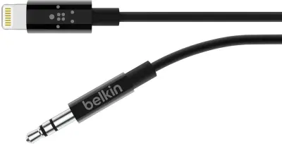 Audio kabel Lightning na Jack 3,5mm visoka kvaliteta zvuka 90cm Belkin crni