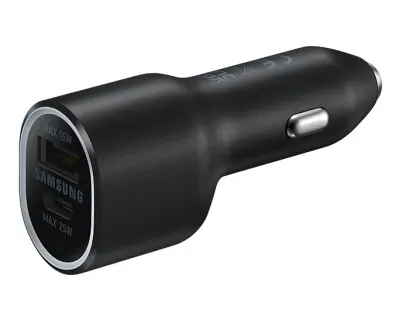 Autopunjač Samsung L4020 Duo 25W i 15W Fast Charge USB-C i USB A crni i bez kabela EP-L4020NBEGEU