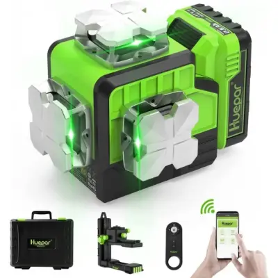 10,8V univerzalna PRO 12 redova zelena laserska nivelira bluetooth