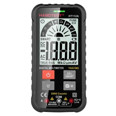 Univerzalni LCD digitalni multimetar HT112A True RMS + LED lampa
