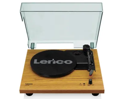 Gramofon LENCO LS-10WD, RCA izlaz, 3.5mm, zvučnici 2x 6W, wood