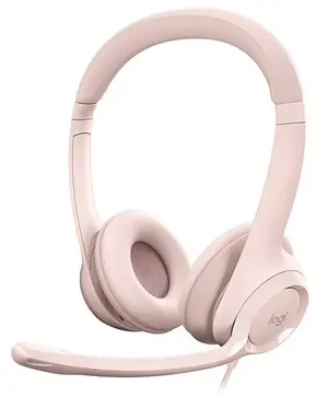 Slušalice Logitech H390, žičane, USB, roze