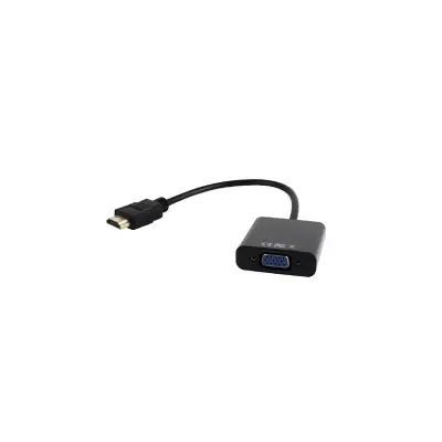 GEMBIRD A-HDMI-VGA-03 adapter (HDMI M - D-Sub (VGA) F; 0,15 m; crni)