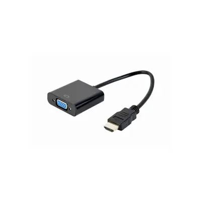 GEMBIRD A-HDMI-VGA-04 Adapter (HDMI M - D-Sub (VGA) F; 0,15 m; crni)