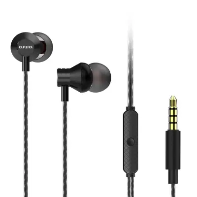AIWA žičane slušalice s mikrofonom ESTM-50BK