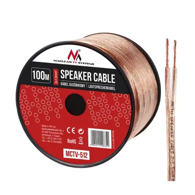 Kabela za zvučnike 2 x 1,5 mm² 100 m MCTV-512