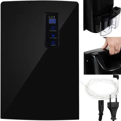 2u1 razlačeći i čistilac zraka – apsorber vlage 1,5L LCD UV crni