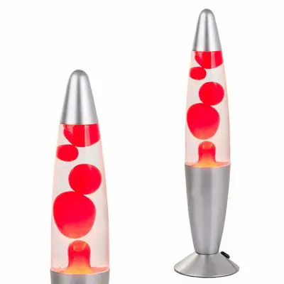 Dekorativna magma lava lampa crvena