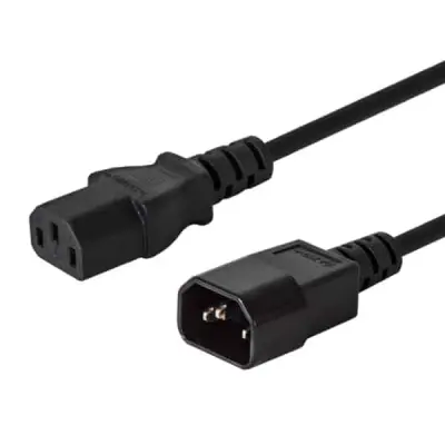 Produljni kabel za napajanje računala, 1,2 m, crni