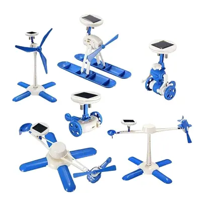 Edukativni solarni set 6 u 1 plavi