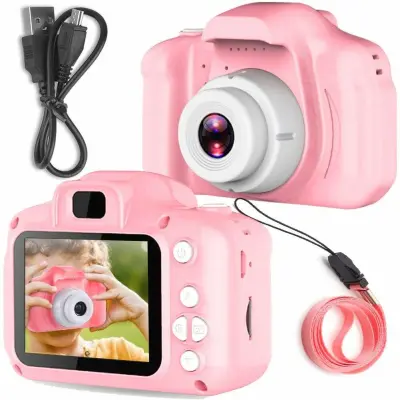 Dječji digitalni fotoaparat LCD SD 450mAh pink