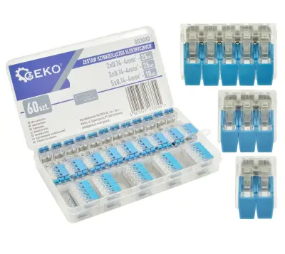 Set od 60 spojnica za brzu montažu mix 0,2-4mm2