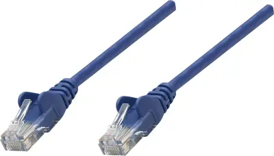 Intellinet Cat6, CCA, U/UTP, PVC, RJ45, 3 m, plavi