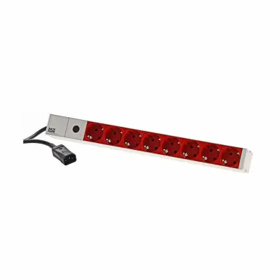 Bachmann rack distributer 8x220V ALU UPS C14 2m 333.410