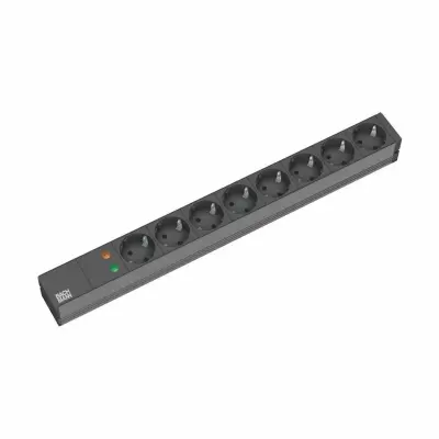 Bachmann 8x220V rack produžni kabel ALU s nadstrujnom zaštitom 2 m 333.534