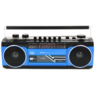 TREVI RR 501 BT radio kasetofon s Bluetooth tehnologijom, crna i plava
