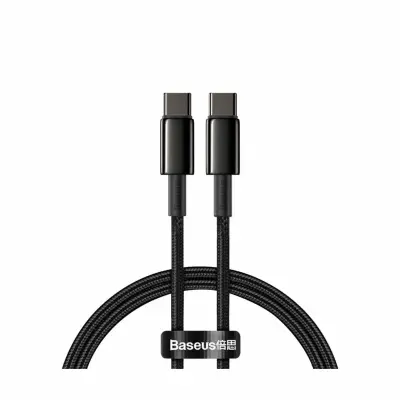 Kabel USB C - USB C 1m 100W 5A Baseus crni