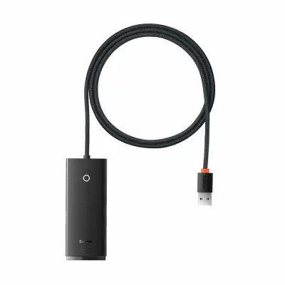 Baseus USB 3.0 hub, 4x Type-A i Type-C priključka, 1 m, crna WKQX030101
