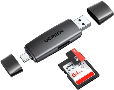 Ugreen USB 3.0 + USB-C OTG čitač kartica
