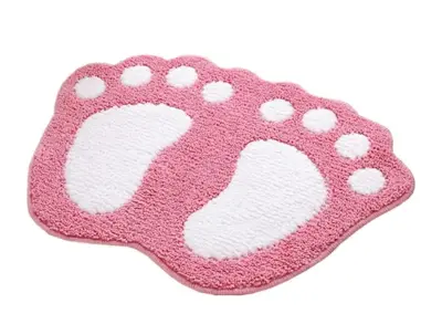 Dječji kupaonski tepih, roza, 60 cm