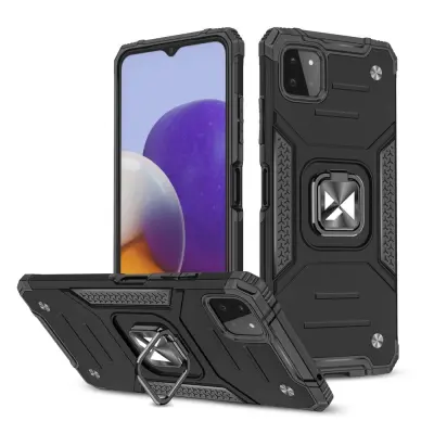 Maska robusna Ring Armor za Samsung Galaxy A22 4G crna