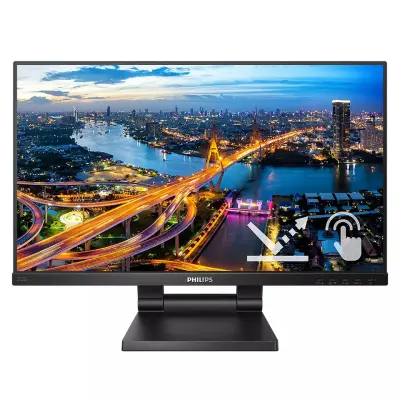 Philips 54,6 cm (21,5") Touchscreen monitor 222B1TC 1920x1080 POS 75Hz IPS 5ms VGA HDMI DisplayPort 2xUSB3.1 Zvučnici 3H sRGB102%