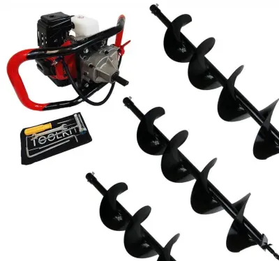 Motorna bušilica za zemlju 4,7 KM + 3 bušilice