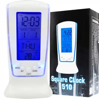 LCD LED digitalna budilica s termometrom