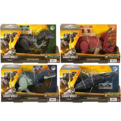 Jurassic World Wild Roar akcijska figura, kutija od 4