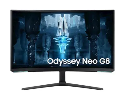 SAMSUNG 32" Odyssey Neo G8 Gaming Monitor LS32BG850NPXEN, VA 4K UHD, 240Hz, 1ms, FreeSync Pro, nVidia G-Sync, DP, 2x HDMI, USB Hub, Pivot, Zakrivljen