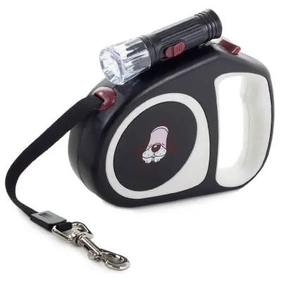 Automatski povodnik za pse 5m 15kg + LED lampa