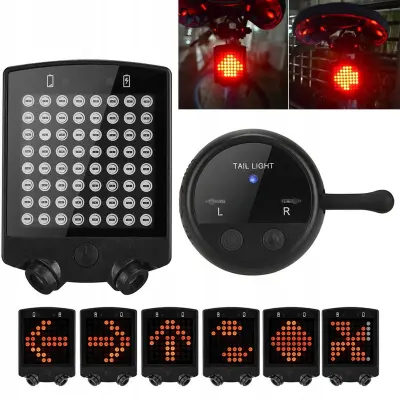 Baterija za bicikl. LED zaslon s funkcijom indikatora i USB laserski projektor