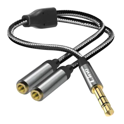 Audio adapter razdjelnik Jack 3.5mm muški na 2x Jack 3.5mm ženski LinQ