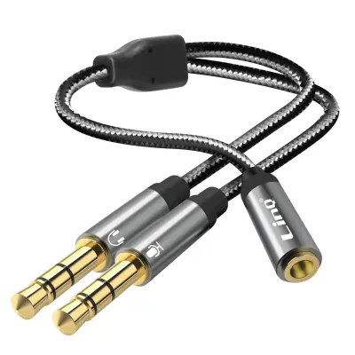 Audio adapter Jack 3.5mm ženski na 2x Jack 3.5mm muški LinQ