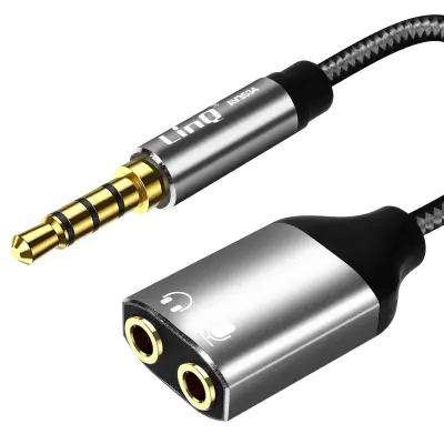 Audio adapter Jack 3.5mm na Double Jack 3.5mm ženski Slušalice + Mikrofon