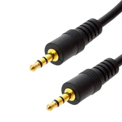 Audio Jack 3.5 mm muški-muški pomoćni kabel stereo 5m LinQ - crni