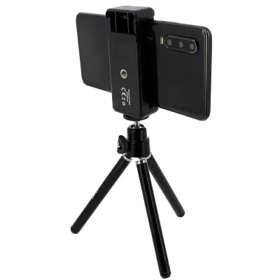 Mini stativ rotirajući 360° pametni telefon širine 51 do 85mm HD-3053 LinQ crni
