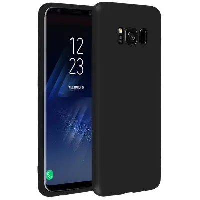 Forcell Maska Galaxy S8 Soft Touch silikonski gel fleksibilna - crna