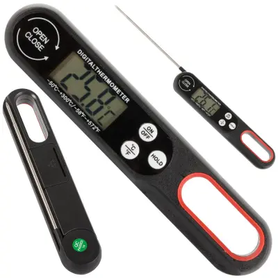 Sklopivi LCD kuhinjski termometar za meso i tekućine do 300°C