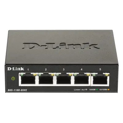 D-Link 5-portni 100/1000 upravljani switch (DGS-1100-05V2/E)