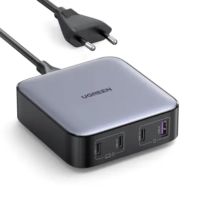 UGREEN Nexode 100W USB-C punjač GAN s više priključaka USB-C, 4-portni punjač za laptop