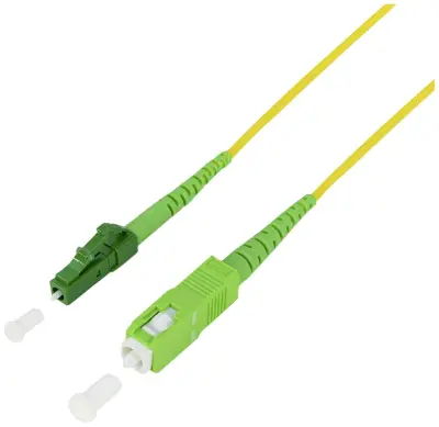 LogiLink FPSLS10 stakleno-optički kabel za povezivanje [1x muški SC APC konektor – 1x LC APC utikač] 9/125 µ Singlemode 10 m