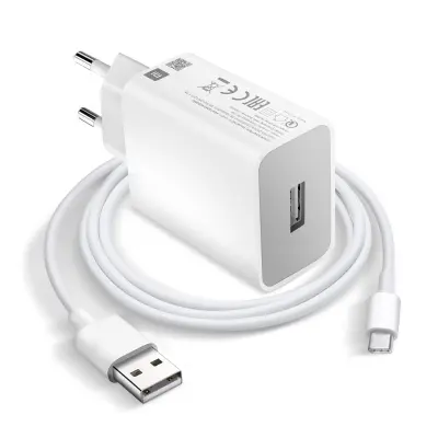 Zidni punjač USB 18W MDY-10-EF s USB-C kabelom B91175C0027036 Xiaomi Bijeli