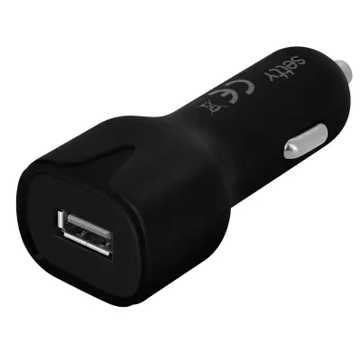 Auto punjač USB 2.4A Brzo punjenje + Micro-USB kabel 1m Setty Crni
