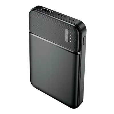 Prijenosna baterija 5000mAh USB izlaz 2.4A Kompaktna Maxlife Crna
