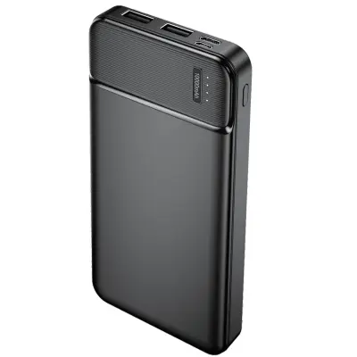 10.000 mAh vanjska baterija, 2 x 2,4 A USB priključka, Micro-USB i USB-C ulazi, Maxlife – crna
