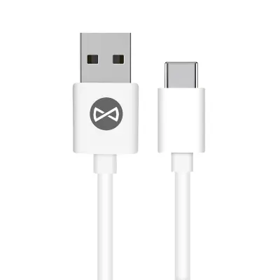 USB na USB-C kabel 3A za brzo i sigurno punjenje, duljine 1 m - bijela