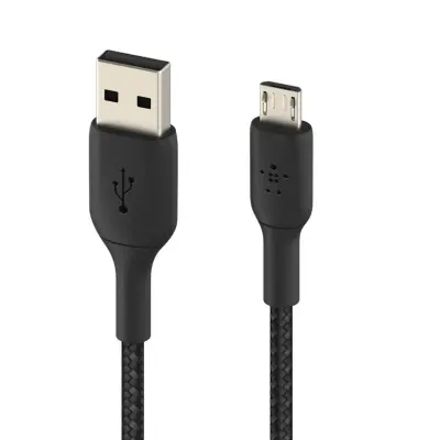 USB na Micro-USB 18W tkani najlon 1m punjenje i sinkronizacija Belkin crni