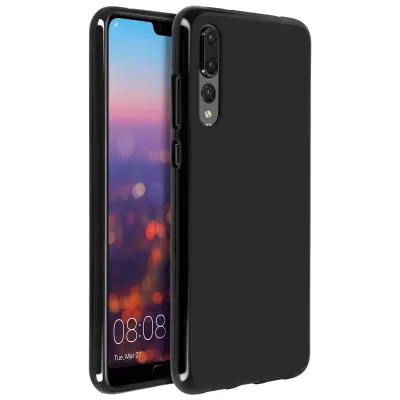 Maska Huawei P20 Pro Silikonski gel Protiv otisaka Crna